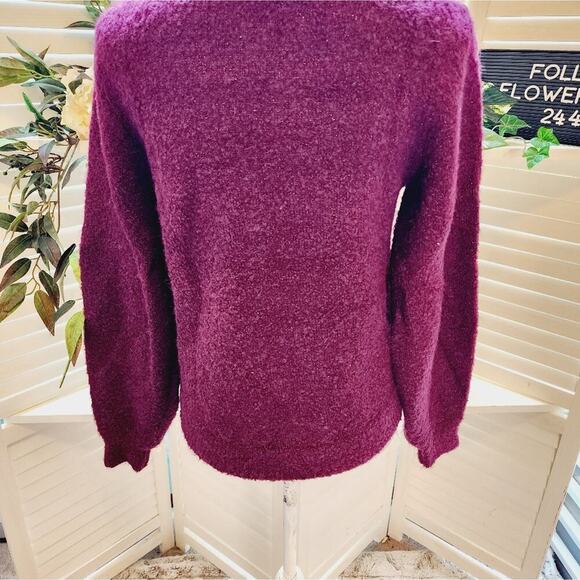JOIE STAVAN METALLIC SWEATER PURPLE SIZE SMALL - Picture 6 of 6